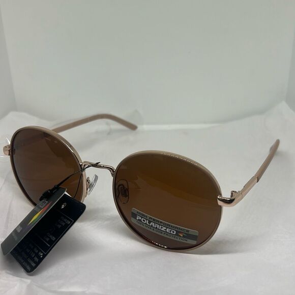 Giselle Polarized Round Sunglasses – Vintage Inspired UV Protection - Picture 1 of 3